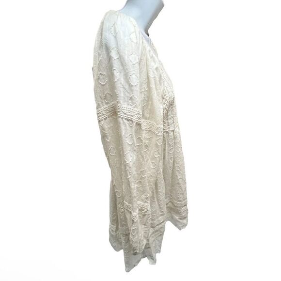 Nicole Miller Artelier Cottagecore Dress Babydoll Lace Fairy Aesthetic Square - Picture 12 of 13